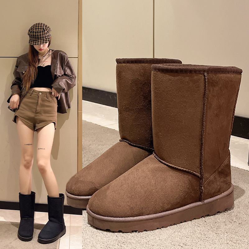 Free shipping designer Boots Snow boots women in autumn winter with thick velvet warm snow cotton shoes Boots