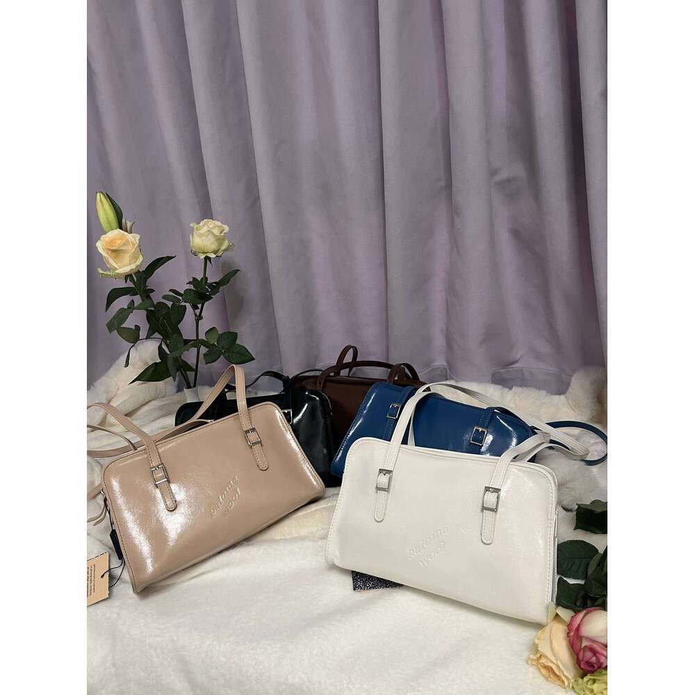 Paloma Wool Oil-Waxed Leather Oulder Tote Bag Briti Sle Casual Crossbody Handbag For Young Women Soft Square Ape