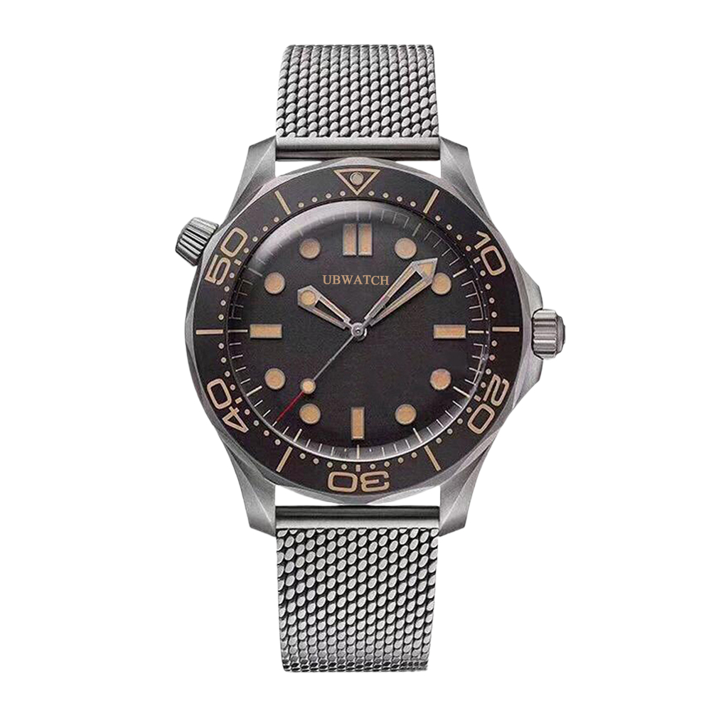 Mesh Bracelet Diver 300m Edizione 007 James Bond 50th Anniversary 40MM Automatic Movement Hardlex Glass Mens Watches Fashion Beautiful Stainless Steel Strap