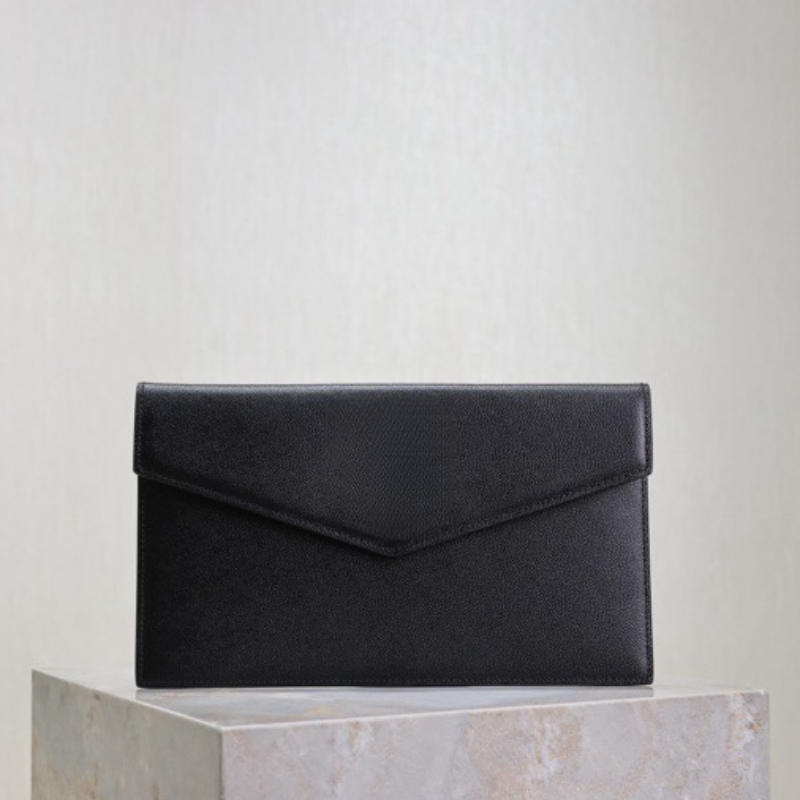 New Luxury Designer Clutch Bags for Women Genuine Leather Handbags Wristlet Purse with Zipper Soft Spacious Ladies Wallet Large Capacity Fashionable