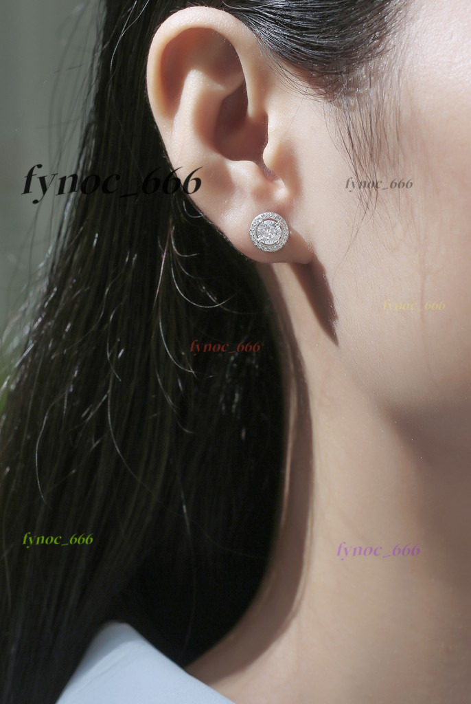 0.5 Carat D Colour Diamond Moissanite Fashion Earrings for Girls Chic Earbob Jewelry