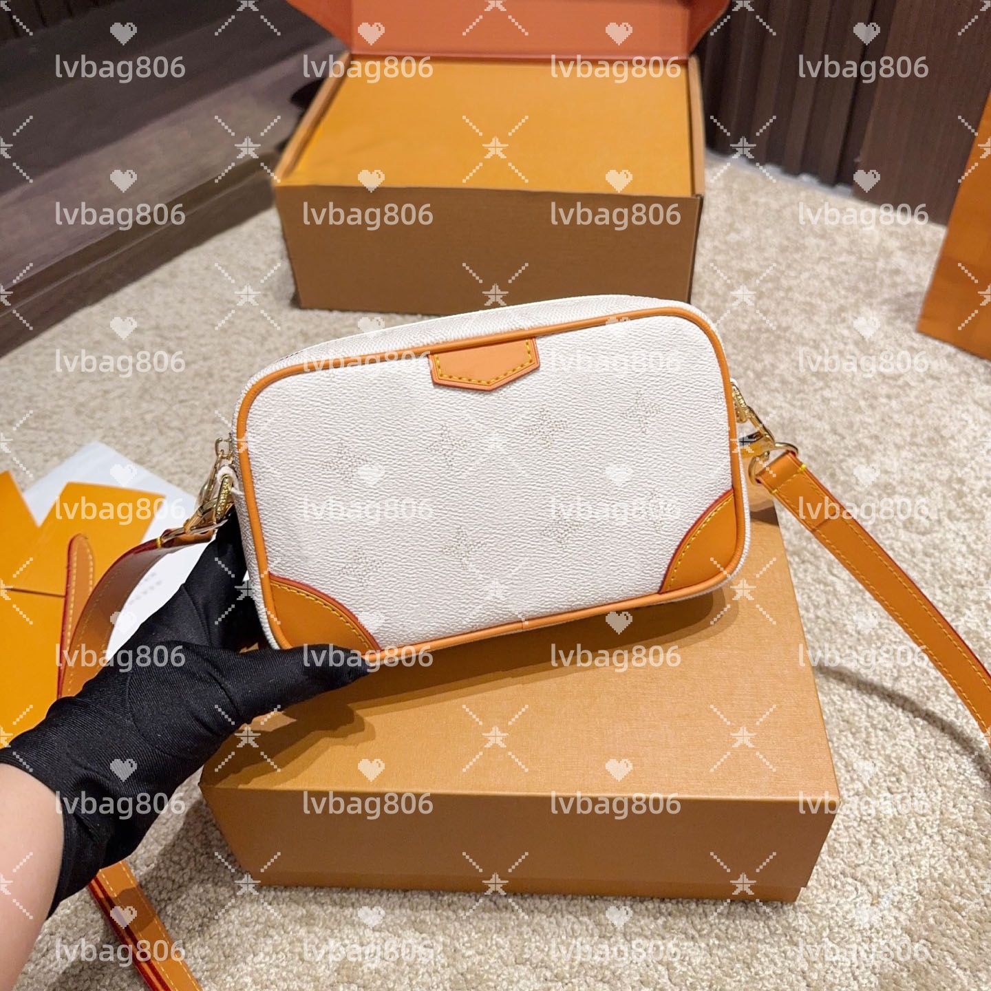 Designer bag Shoulder bag Luxury Camera bag Crossbody bag High Quality Leather Wallet Women Classic Black Shoulder bag Tassel Charm Double Letter Metal Decoration