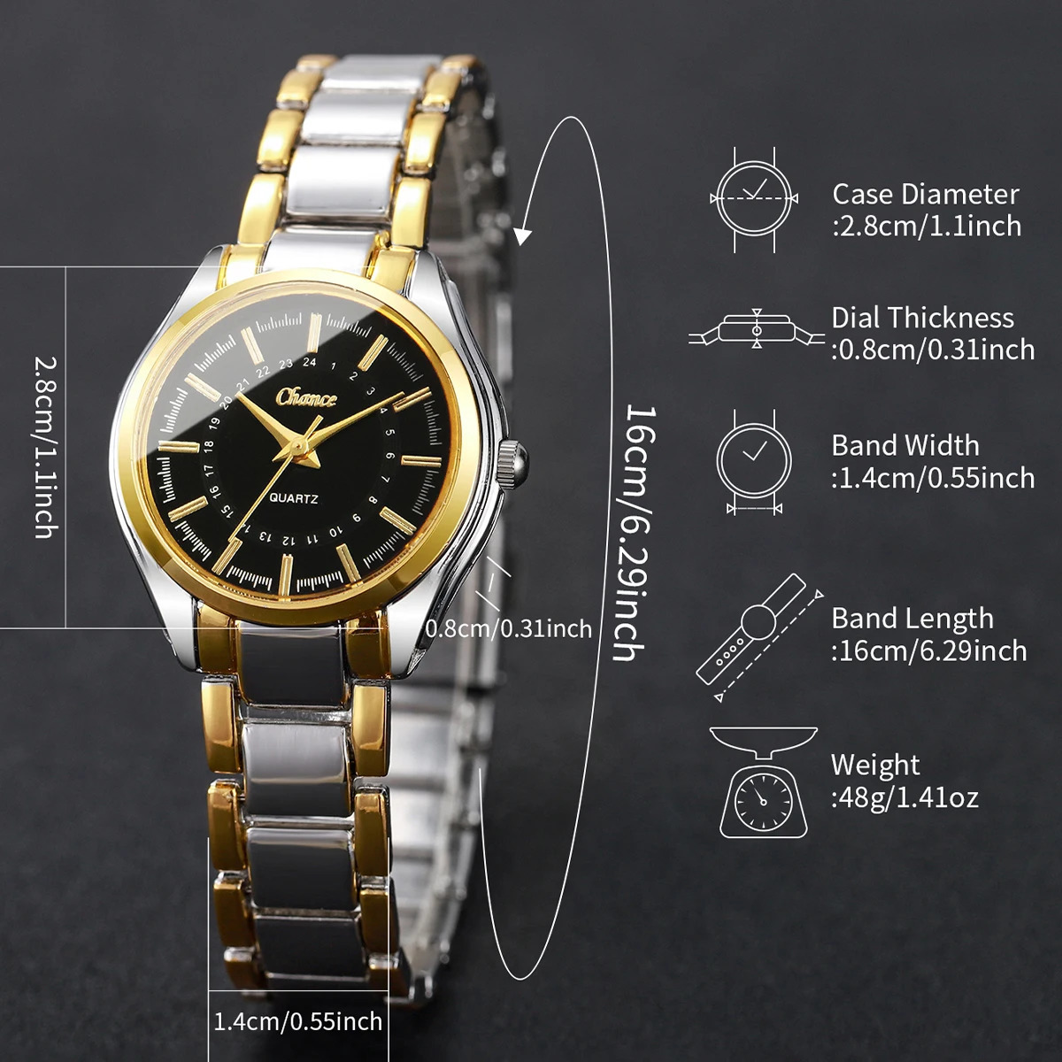 4PCSSet Fashion Small Dial Women Watches Ladies Analog Quartz Wristwatch Bracelets Set Reloj MujerWithout Box 250901