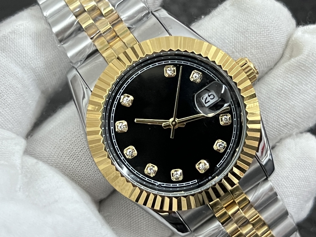 ROL Luxury designer mens women OYSTERity PERPETUALity Quartz DAY DATE JUST watch quartz movement watches stainless steel strap luminous gifts Set with diamonds #91