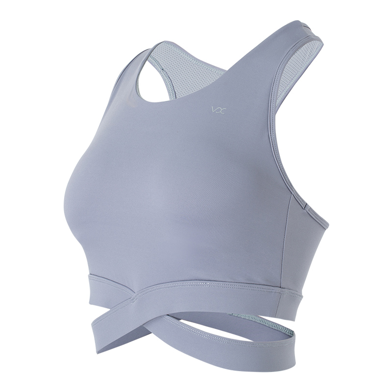 Mid-High Neck Yoga Tank Top - Longer Length for Enhanced Coverage During Workout