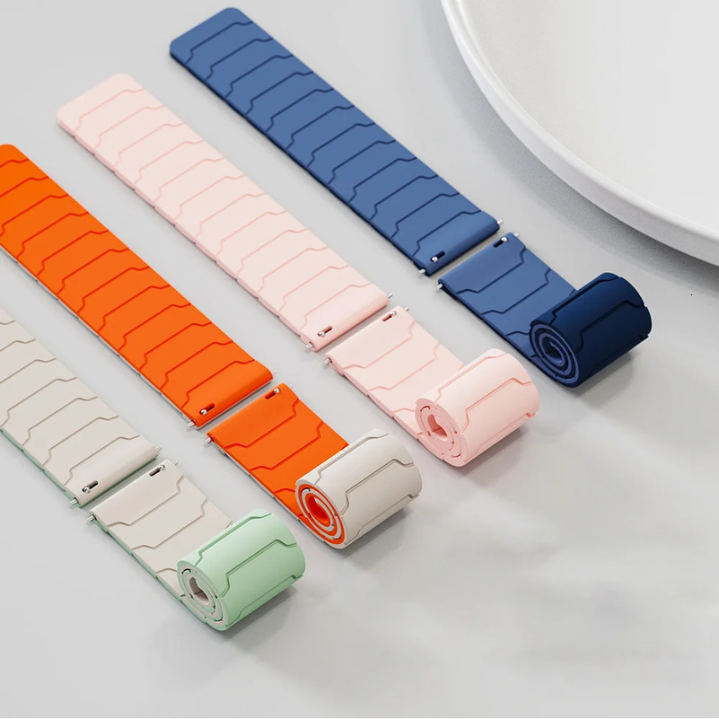 Magnetic Bands For Samsung Galaxy Watch 7 6 5 4 3 Silicone Loop Strap GT543Pro 46mm Ultimate 22mm 20mm Correa 250829