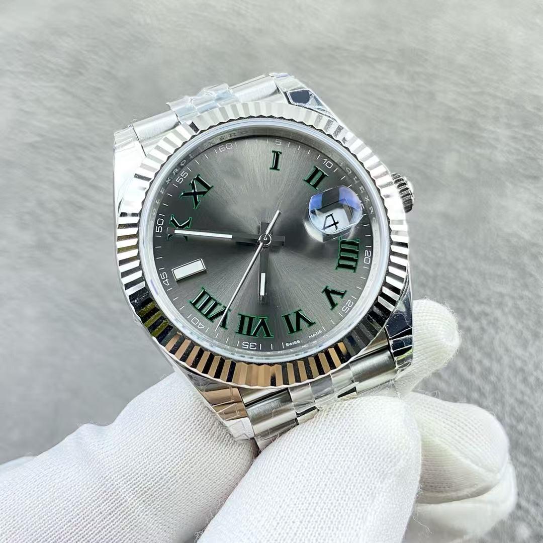 VS Factory man watch Diameter 41mm DD3235 movement 904L stainless steel strip Silver dial Sapphire crystal glass 126334 Waterproof luminous VSF wimbledon