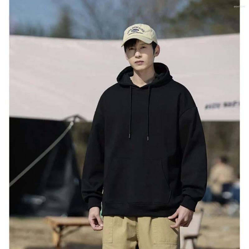 Men's Hoodies 2025 Fashion Casual Men Wholesale Plain White Pullover Hoodie Unisex Sweatshirt With Hood Versatile Streetwear