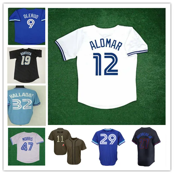 1992 Throwback Baseball Jerseys Joe Carter Roberto Alomar Pat Borders Dave Winfield John Olerud David Wells Jack Morris Roy Halladay JIMMY KEY ROGER CLEMENS 4XL