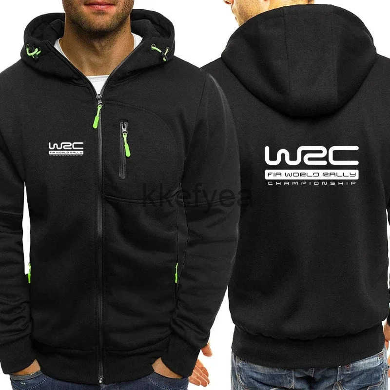 New Spring Autumn Mens World Rally Championship WRC Printing Fashion Hooded Streetwear Casual Zipper High Quality Hoodies J250901