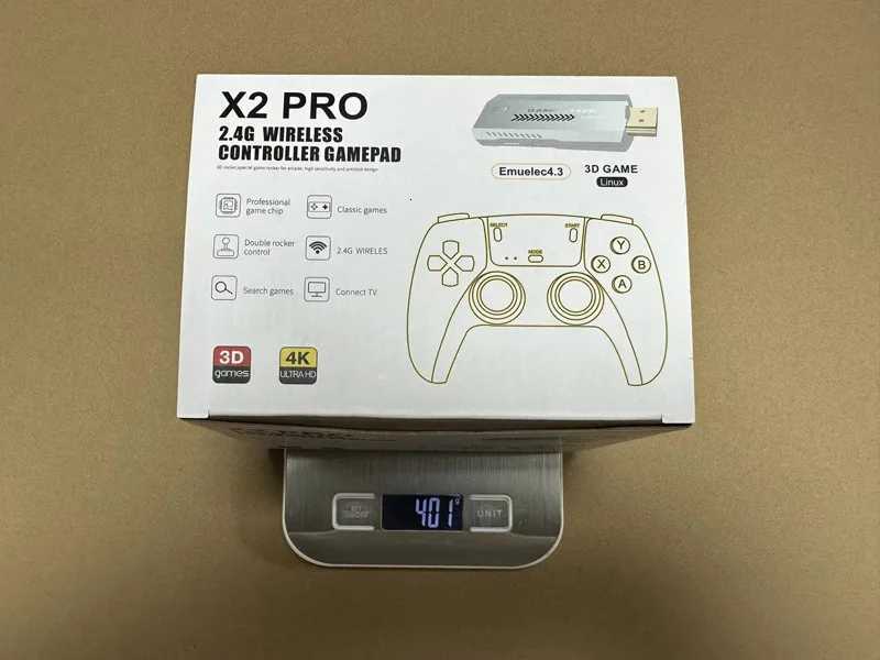 NEW X2 PRO 256GB Retro Game Console 4K 3D Arcade Game Wireless Retro TV He Game Console GD10 Game Stick For PSP PS1 GBA Game D250901