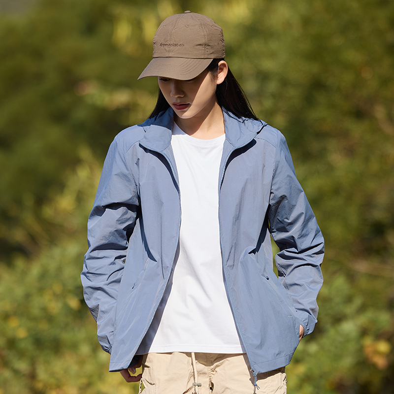 lightweight hooded couple sunscreen clothing upf50 breathable portable for outdoor