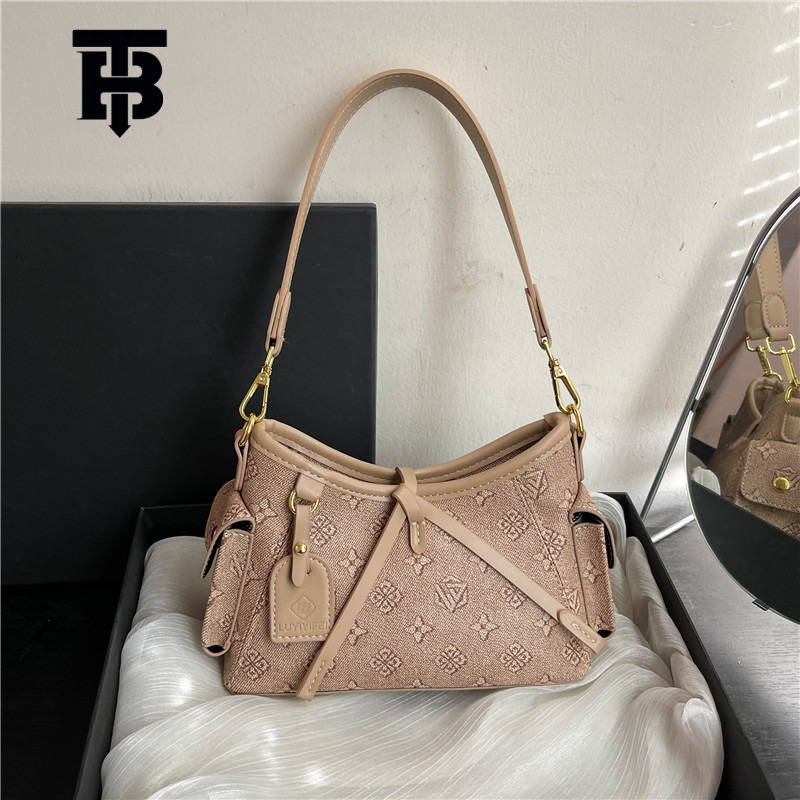 TB BHULAMTE Designer Luxury Bag, High-end Large-capacity Women's Bag 2025 New Printed Versatile Fashion Bag Elegant Women's Single-shoulder 