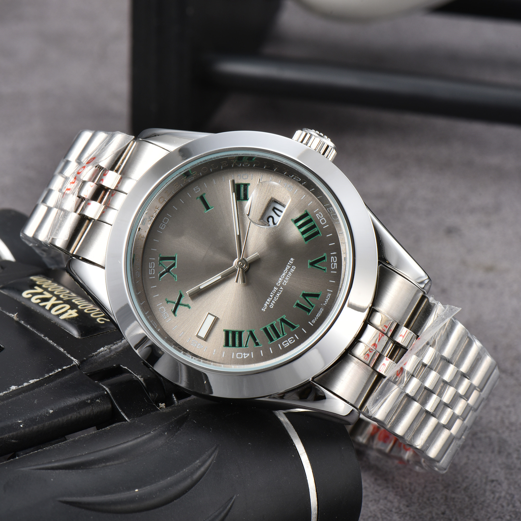 New Mens women OYSTERity PERPETUALity SKY DWELLR Set with diamonds Watches automatic quartz Movement Male Clock Luxury Business Designer Men Wristwatches #202