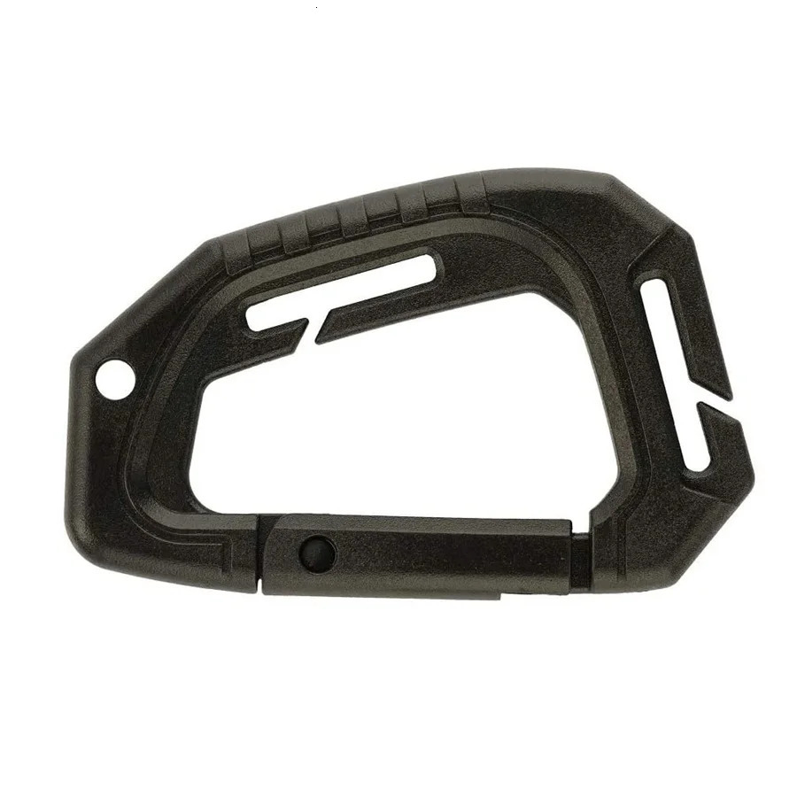 5pcs Plastic Tactical Carabiner Fast Spring Hard Hook Clip Dshape Ring Snap For Molle Accessories BackpackVestBelt 250901