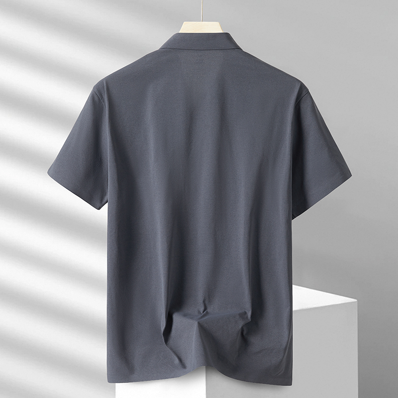 fashion sports couple polo shirt soft wrinkle resistant breathable for daily wear