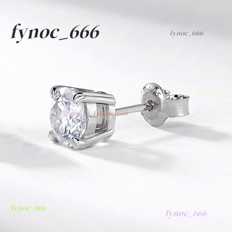 Moissanite Earrings S925 Sterling Silver Diamond Earrings D Color VVS Clarity Hypoallergenic Stud Earrings for Women