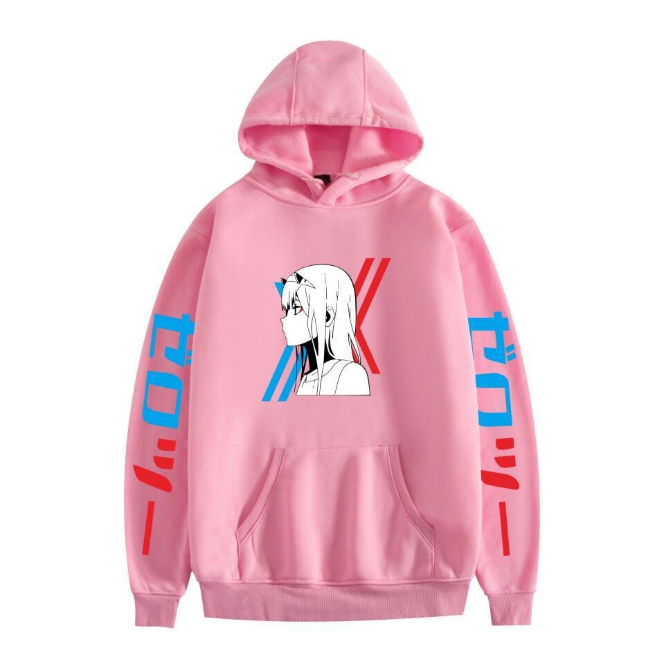 Japanese Anime Zero Two Darling in the Franxx Fall/Winter Unisex Oversized Hooded Sweatshirt - TT3193-L22