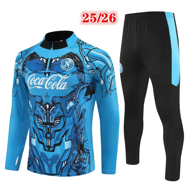 2025 2026 Napoli tuta soccer Men and kids Training suit 24 25 26 football tracksuit kit chandal futbol Survetement Foot tute survetement