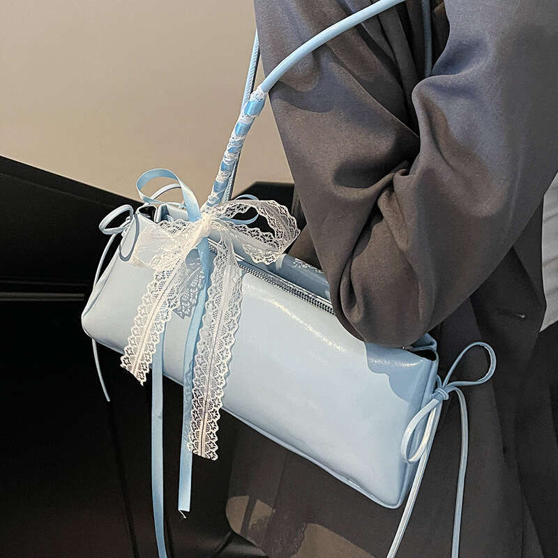 Fashionable Niche Simple Ballet Style Underarm Baguette Casual Chic Versatile High-end Single Shoulder Women's Bag