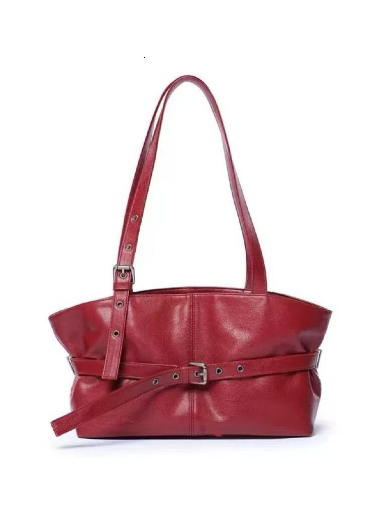 autumn new large capacity handbag niche design versatile Korean atmosphere style motorcycle commuting women s shoulder bag designer diagonal cross bag