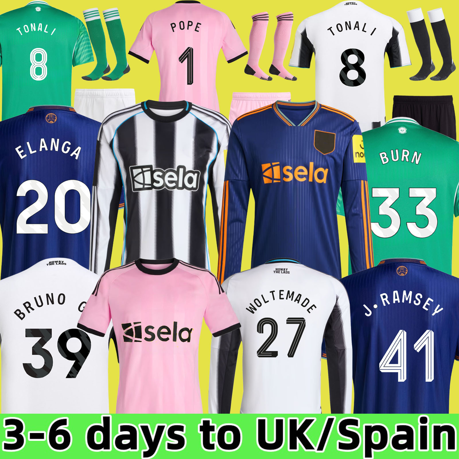 24 25 26 TONALI NEWCASTL E soccer jerseys BLACK Kids ELANGA 9 2025 BARNES BRUNO G. Gordon ISAK Football Shirt Home Away Botman fans Woltemade TRAINING PRE MATCH THIAW 888
