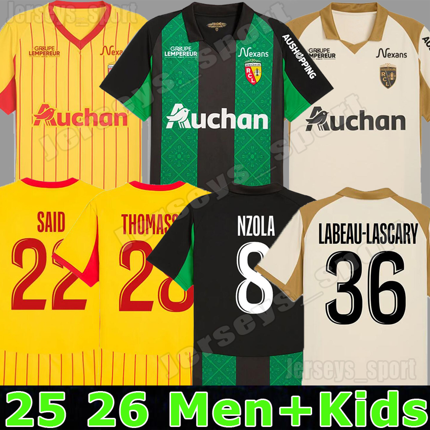 XXXL 4XL 25 26 maillot RC LeNs soccer jerseys retro 1997 EL AYNAOUI NZOLA KOYALIPOU 2025 2026 LABEAU-LASCARY KHUSANOV FULGINI MACHADO SAID Football Shirts kids kits