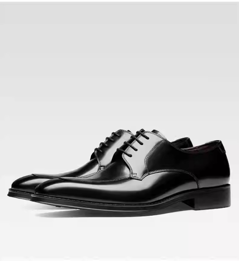 Genuine leather top layer cowhide British men's shoes lace-up breathable single shoes high-end leather shoes men's business formal wedding g