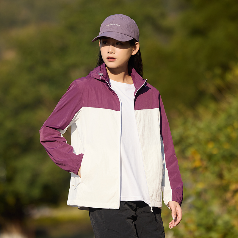 lightweight hooded couple sunscreen clothing upf50 breathable portable for outdoor