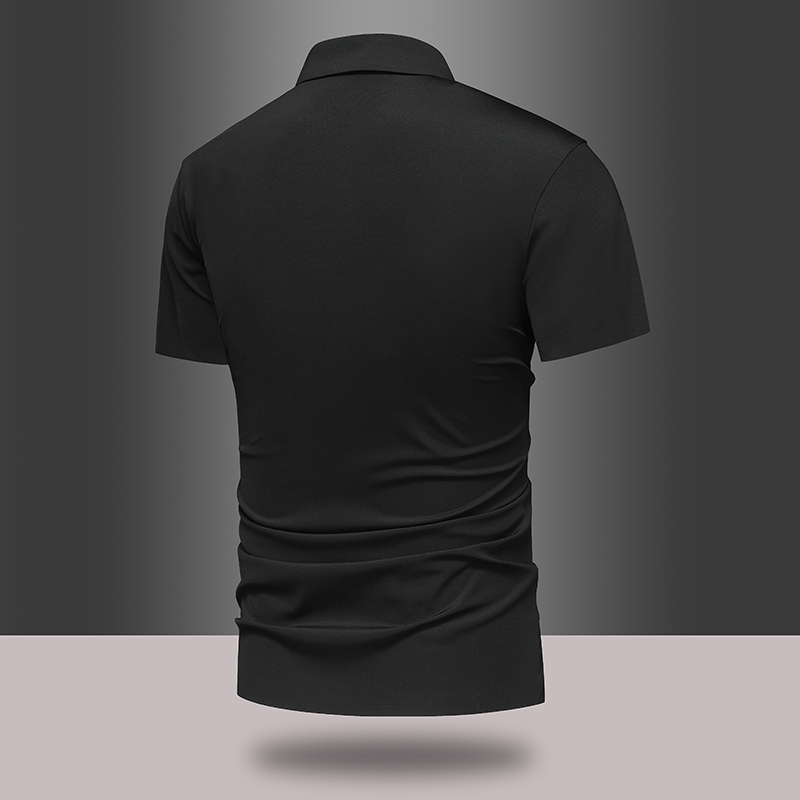 Cool Ice Silk Couple Polo Shirt Hydrophobic Easy to Clean