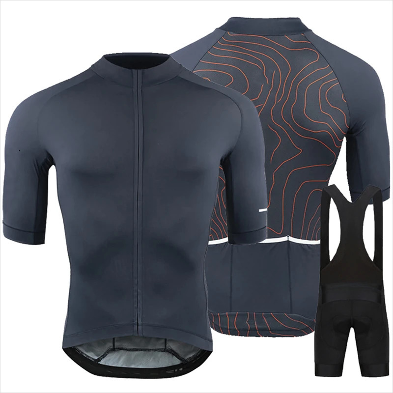 Cycling Jersey Set Mens Cycling Clothing Road Bike Shirts Suit Bicycle Bib Shorts MTB Wear Maillot 250901
