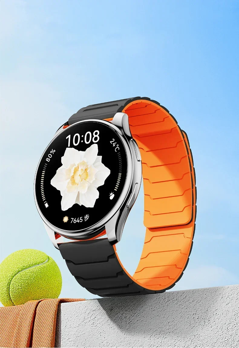 Magnetic Bands For Samsung Galaxy Watch 7 6 5 4 3 Silicone Loop Strap GT543Pro 46mm Ultimate 22mm 20mm Correa 250829