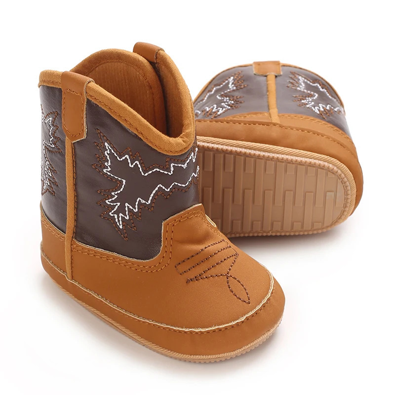 Baby Booties Vintage Tassel Antislip Sole Winter Warm Baby Boys Girls Western Boots Snow Booties First Walkers Infant Shoes 250901