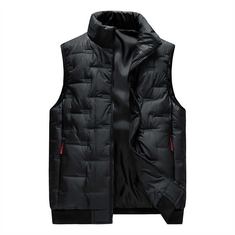 Plus Size Down Stand Collar Vest for Men 2025 Autumn Winter New Sleeveless Thickened Couple
