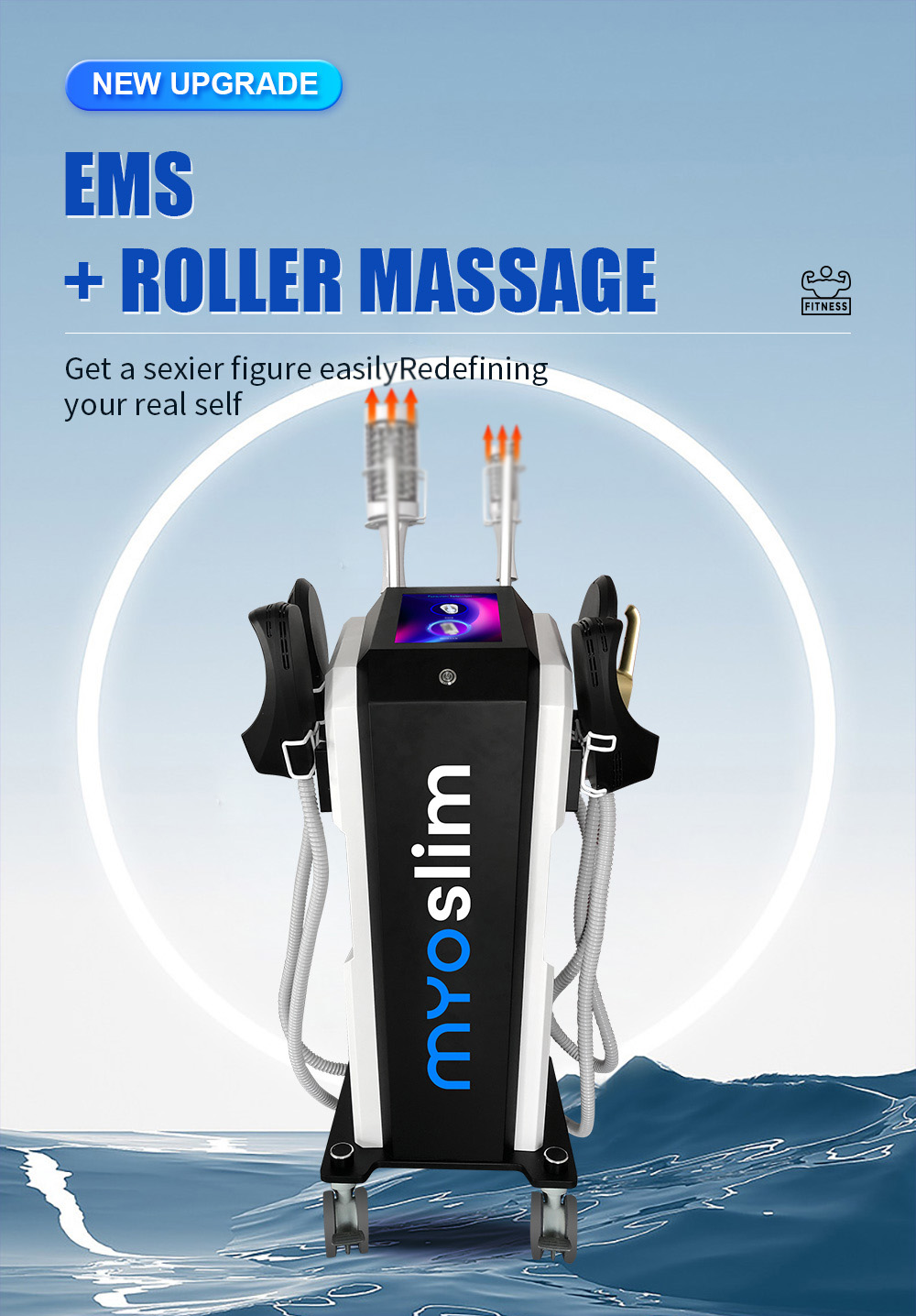 Newest Inner Ball Roller Slimming Massager 360 Rotating Cellulite Reduction EMS Body Sculpting SkinLifting Machine