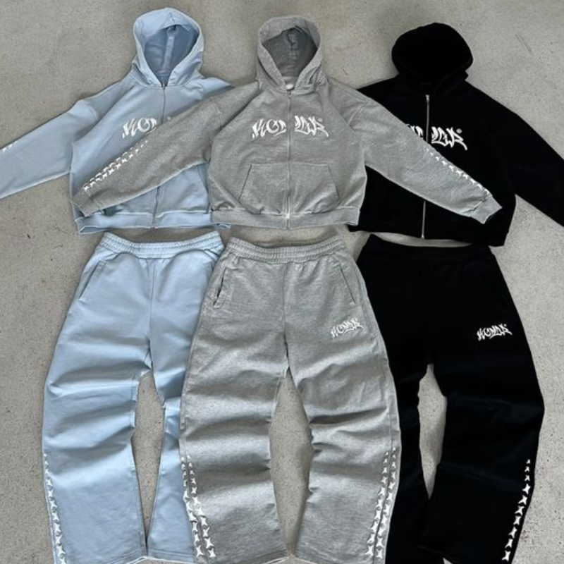 Men's Tracksuits 2025 Casual Sports Hooded Zippered Suit Jacket Man Suit Set Y2k Fashion Sweatshirts Clothing Tracksuit Hoodie Sports Pants Sport