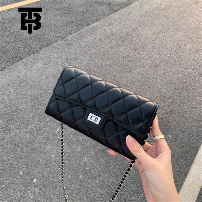 TB BHULAMTE Designer Luxury Chanel Style Coin Purse Versatile Mini Square Bag High-end Black Bag Single Shoulder Crossbody Quilted Chain Bag Free Ship