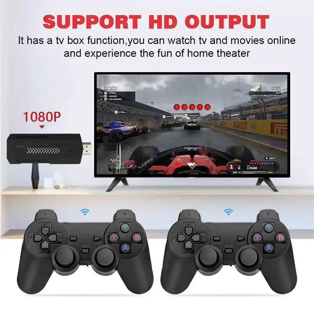 X2 Plus GD10 Pro 4K Game Stick 3D HD Retro Video Game Console Wireless Controller TV 50 Emulators for PS1N64DC 256G 128G 64G D250901