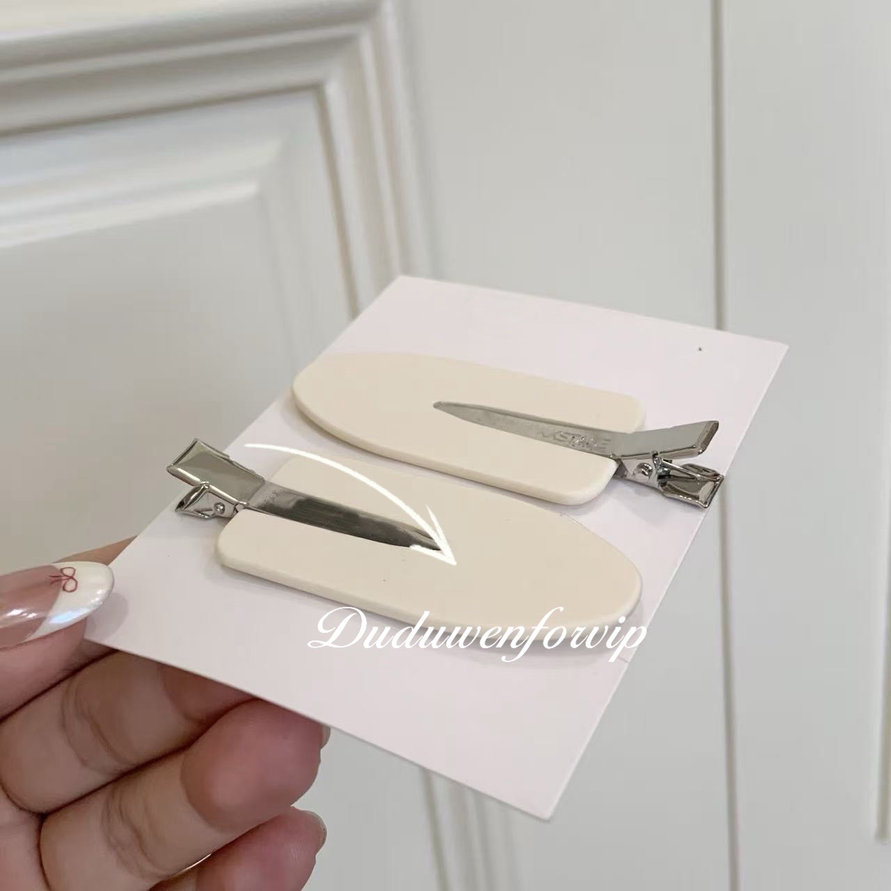 fashion Pretty D Letter Color Options Hair Clips Set of 2 hairpin Metal Collection Hair Jewelry Gift
