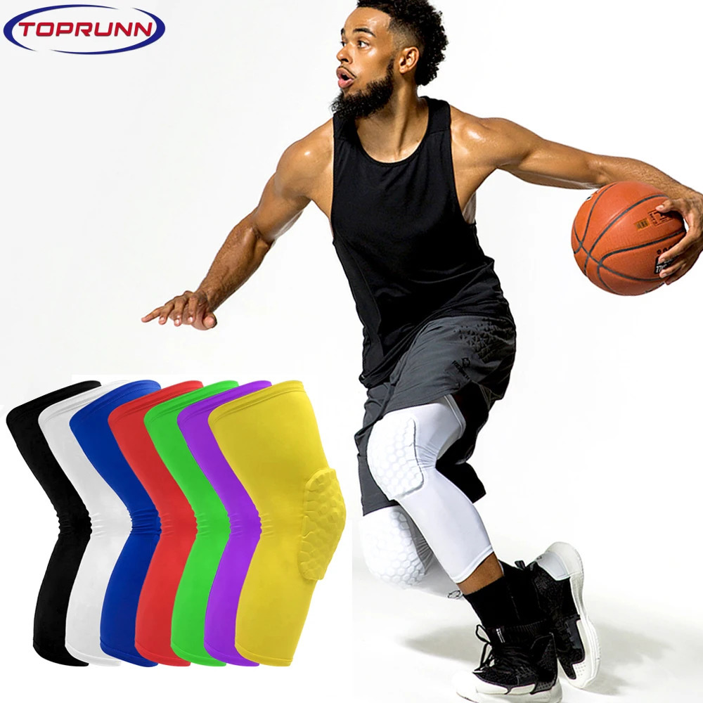 1Pair 2pcs Knee Pads Long Compression Leg Sleeves Braces for Basketball Football and All Contact SportsKids Adult Women Men 250901