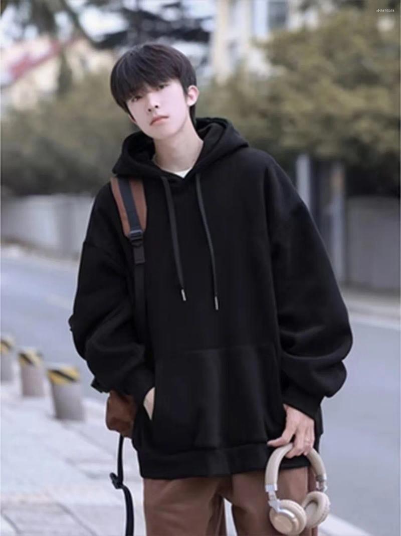 Men's Hoodies 2025 Fashion Casual Men Wholesale Plain White Pullover Hoodie Unisex Sweatshirt With Hood Versatile Streetwear