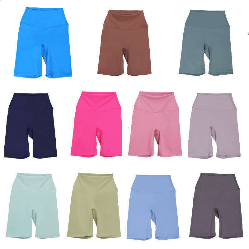 2025 New Yoga Shorts 8 inch inseam Women Sports luluity lemones set Pants Running Gym luluity lemones leggings Workout Short Leggings