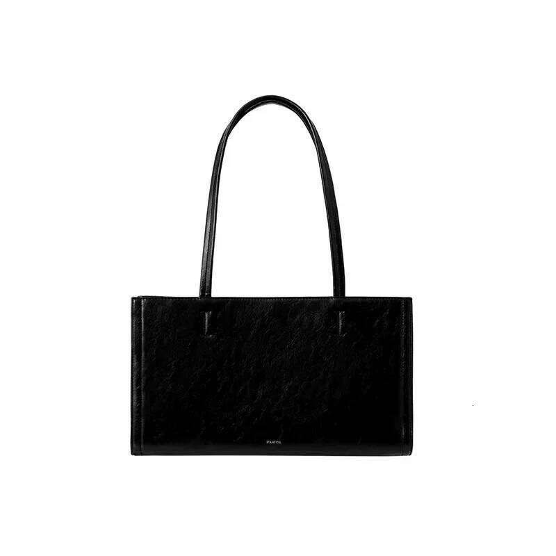 Large Capaci Tote Underarm Handbag Fashionable Trendy Magnetic Buckle Closure PU Leather Ladies Shoulder Bag For Daily Use