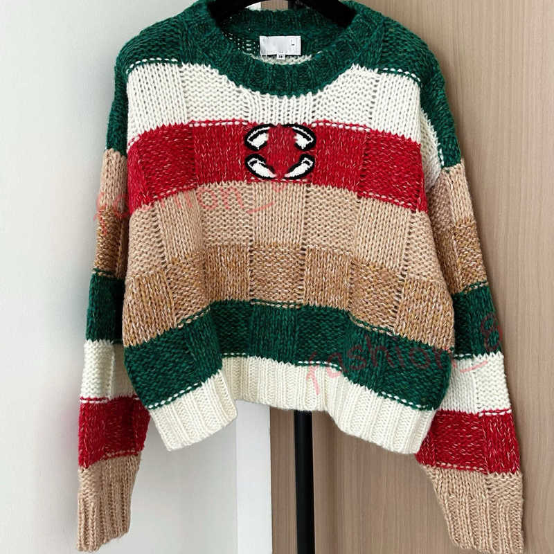Designer Women's Sweaters 25 Autumn Winter New Long Sleeve Knitted Top wool sweaters Pattern Decoration High-End pullover womens knit shirt Sweatshirt SML