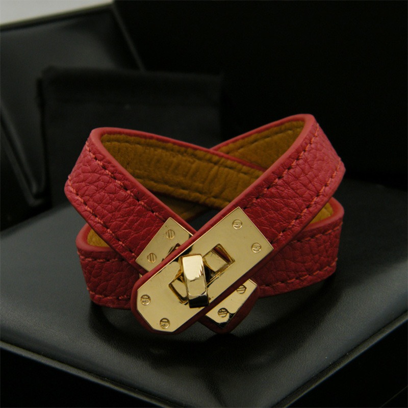 luxury bracelet Bracelet armband Double ring belt braceletUniversal couple bracelet ewelry woman designer bracelet homme men bracelet men bracelet designer