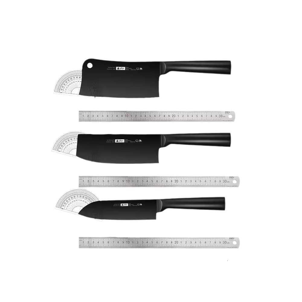 Kitchen knife set - including household stainless steel fruit knife, meat cutting knife and slicing knife. X241102