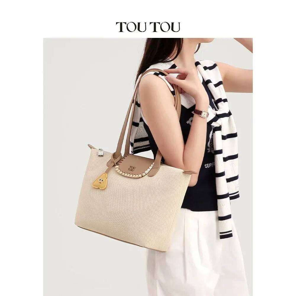 TOUTOU Women Handbag Five Star Pendent Zipper Tote PU Leather One Shoulder Crossbody Female Portable Makeup Cosmetics Bag
