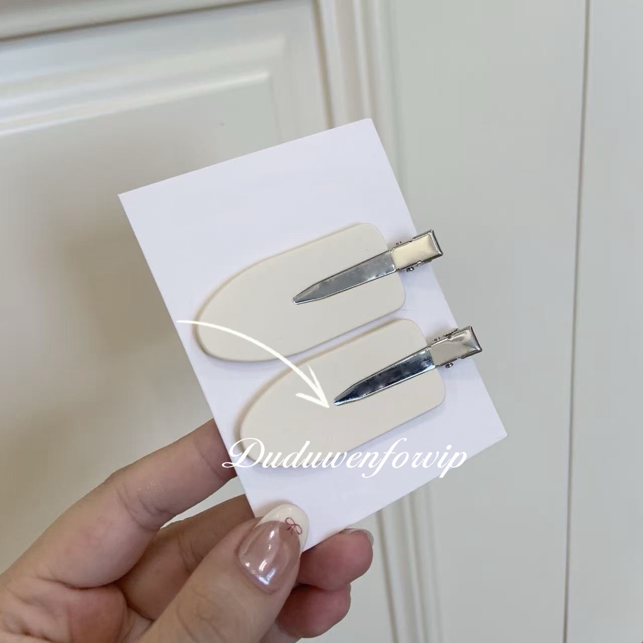 fashion Pretty D Letter Color Options Hair Clips Set of 2 hairpin Metal Collection Hair Jewelry Gift