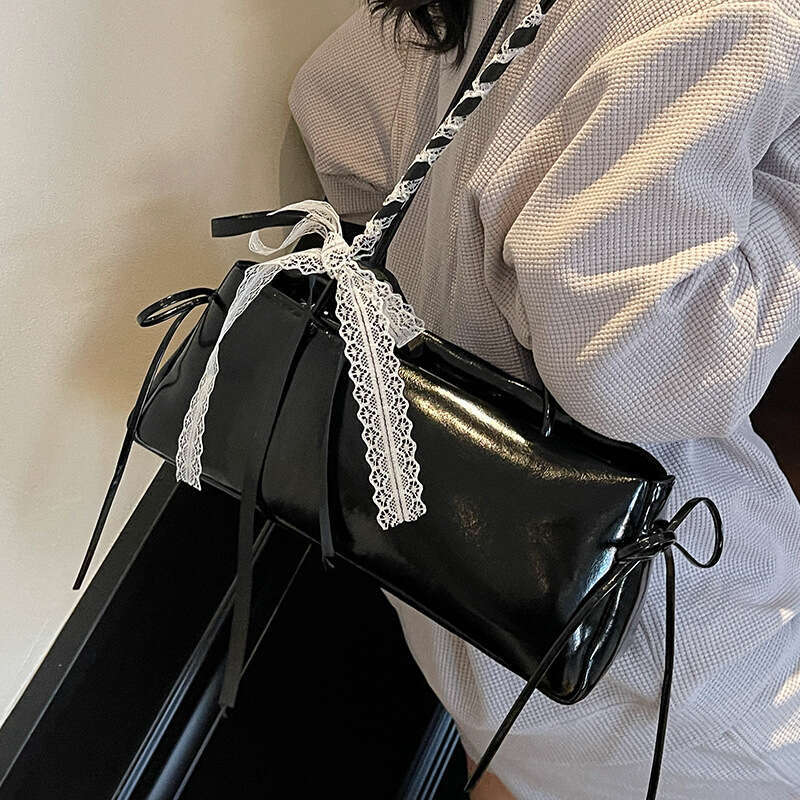 Fashionable Niche Simple Ballet Style Underarm Baguette Casual Chic Versatile High-end Single Shoulder Women's Bag