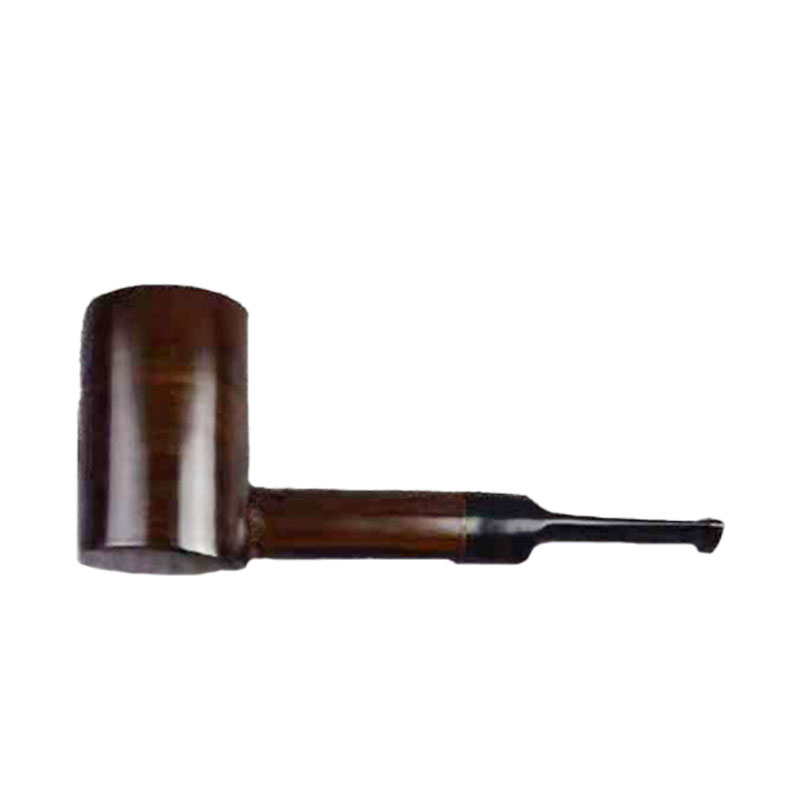 Ebony Solid Wood Tobacco Pipe Handmade Smoking Pipe Cigarette Holder Filter Wooden Smoke Pot Straight Pipe Cigarette Accessories-Model 8022